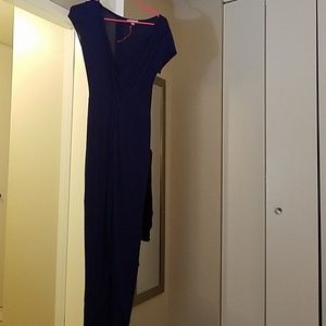 Skin tight dark blue/purple dress